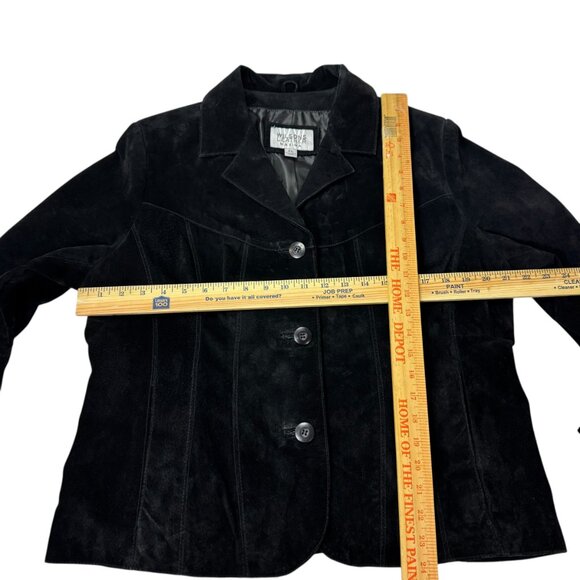 Wilsons Leather Maxima Black Suede Jacket Women’s XL – Genuine Suede - Picture 10 of 11
